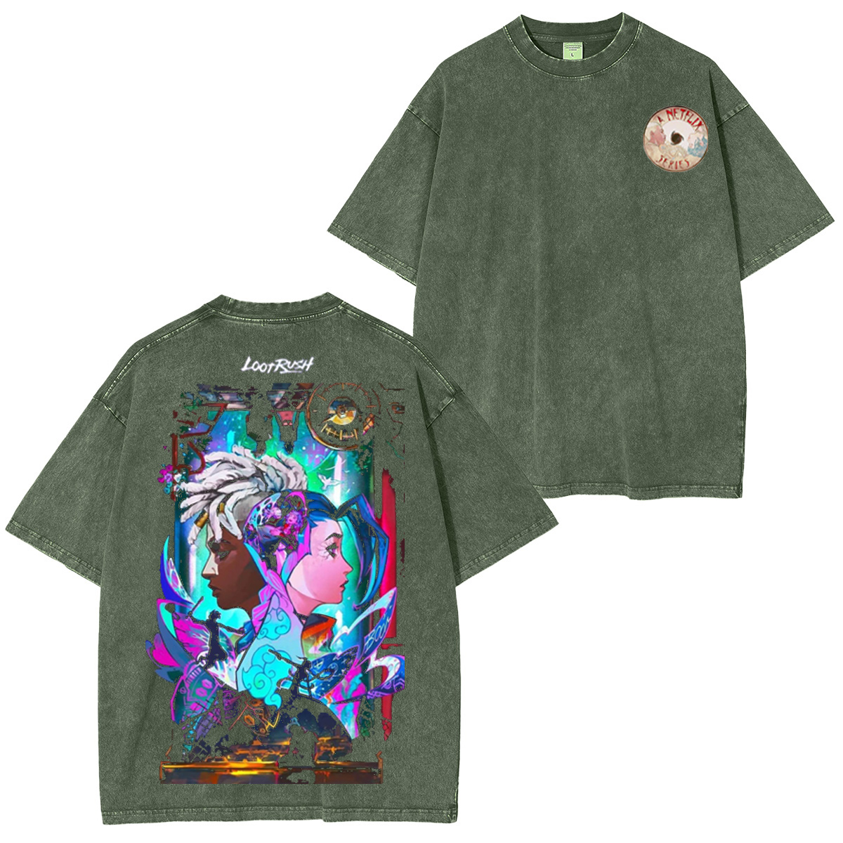 Jinx and Ekko Arcane Oversized T-shirt/Crewneck/Hoodie