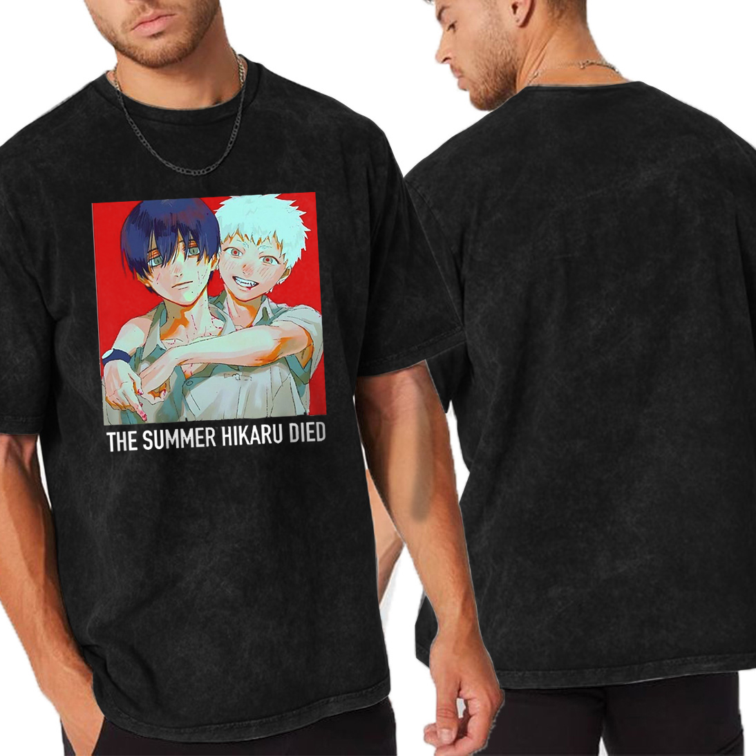 thesummerhikarudied:Hikaru and Yoshiki Official Art Double Retro Washed T-Shirt