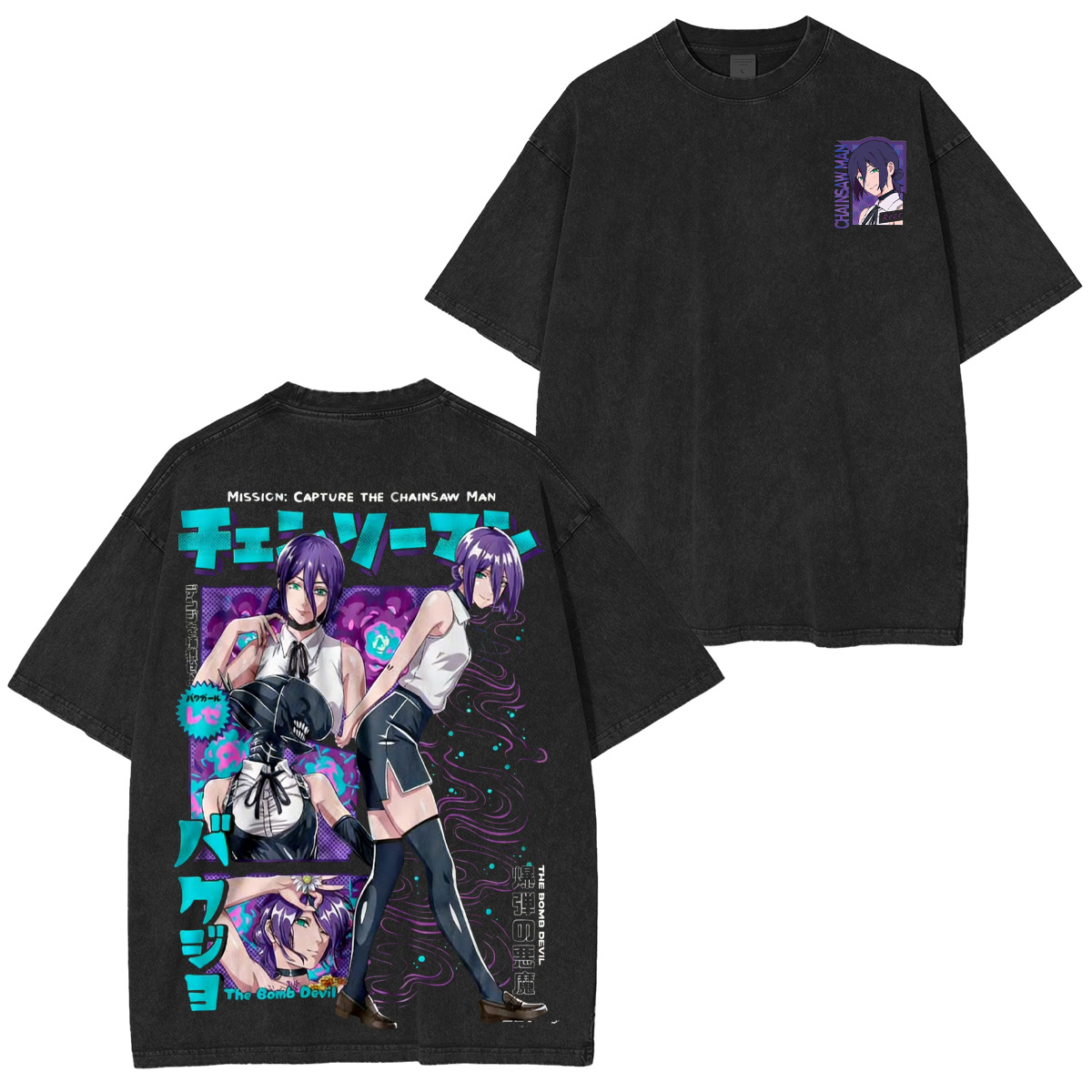 Reze Chainsaw Man Oversized T-shirt/Crewneck/Hoodie