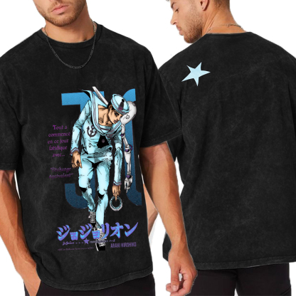 JoJo's Bizarre Adventure Unisex  Washed T-Shirt