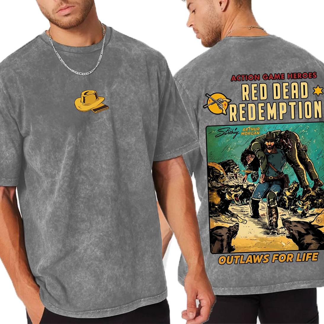 Arthur Morgan x Red Dead Redemption Vintage washed T-shirt/Crewneck/Hoodie