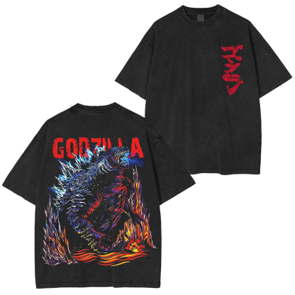 Vintage Godzilla Unisex Washed T-Shirt