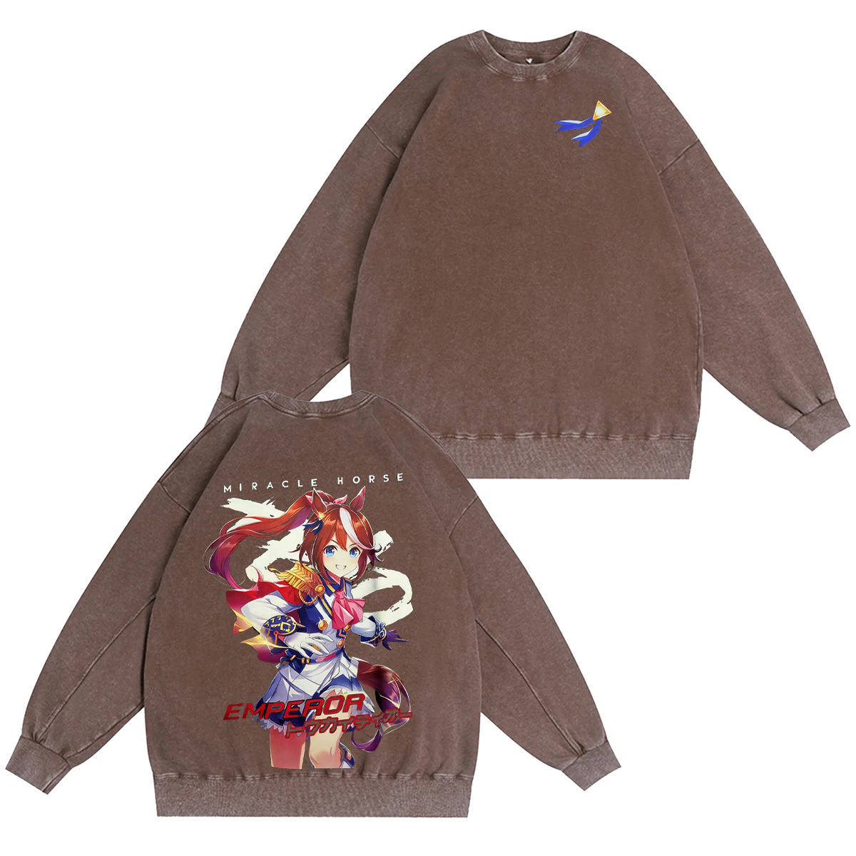 Tokai Teio Uma Musume Pretty Derby Washed T-shirt/Crewneck/Hoodie