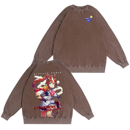 Tokai Teio Uma Musume Pretty Derby Washed T-shirt/Crewneck/Hoodie