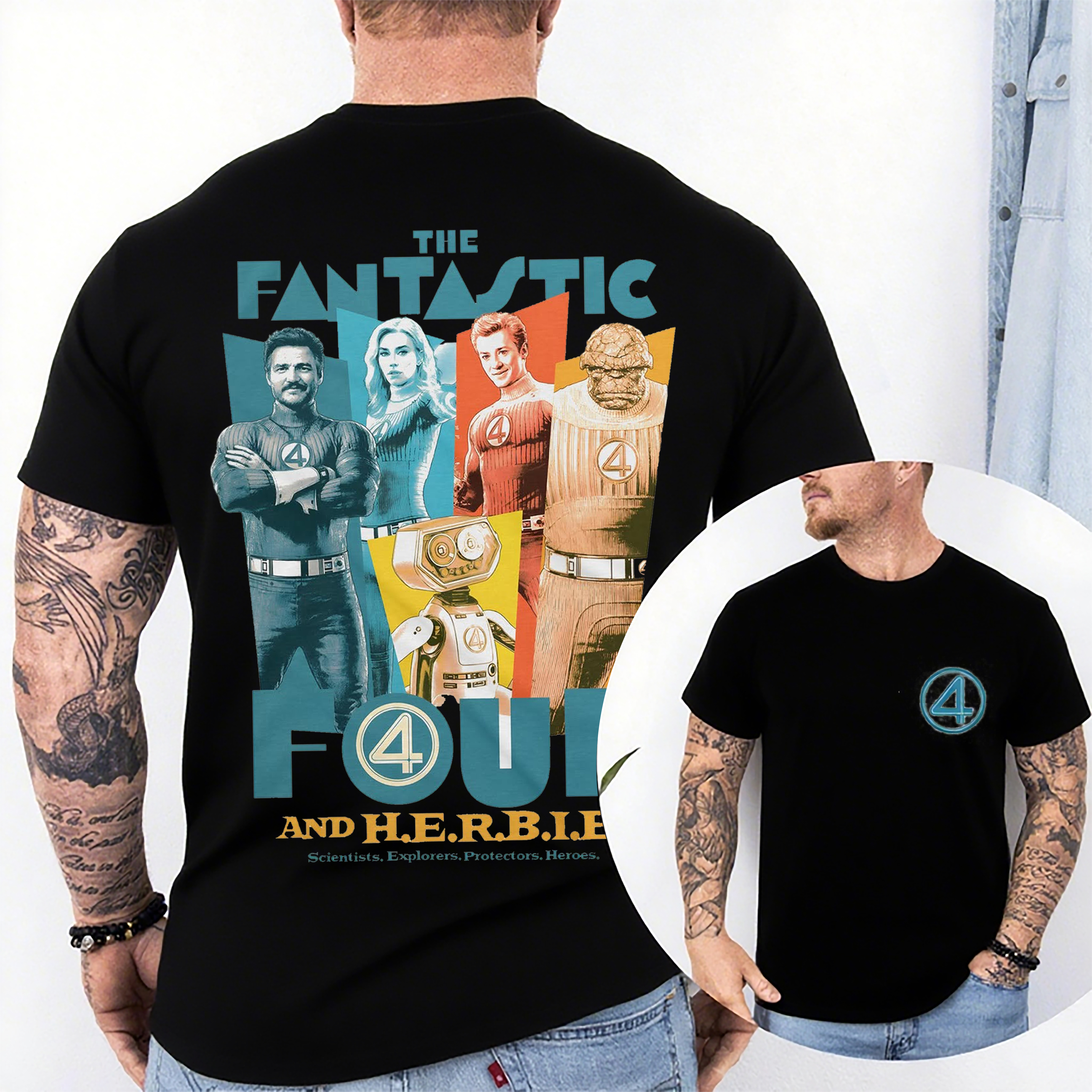 Remera The Fantastic Four And Herbie Unisex Shirt