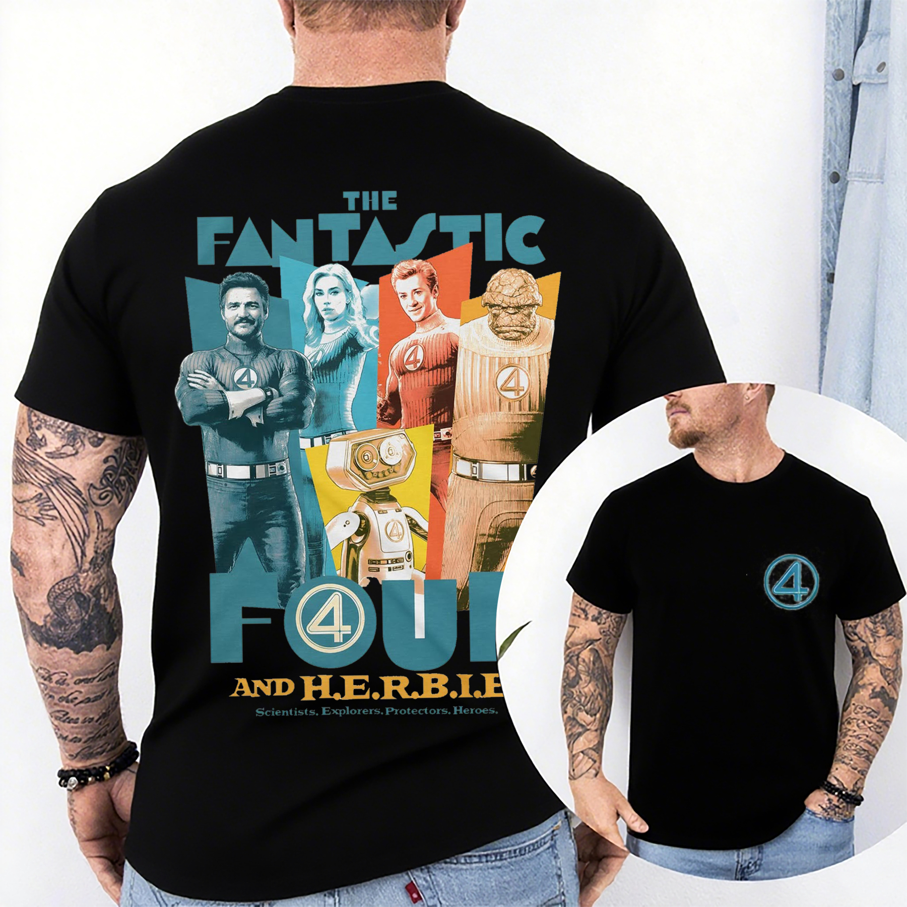 Remera The Fantastic Four And Herbie Unisex Shirt