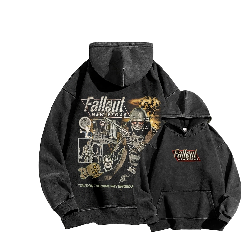 Fallout: New Vegas Printed Oversized Unisex Washed T-Shirt