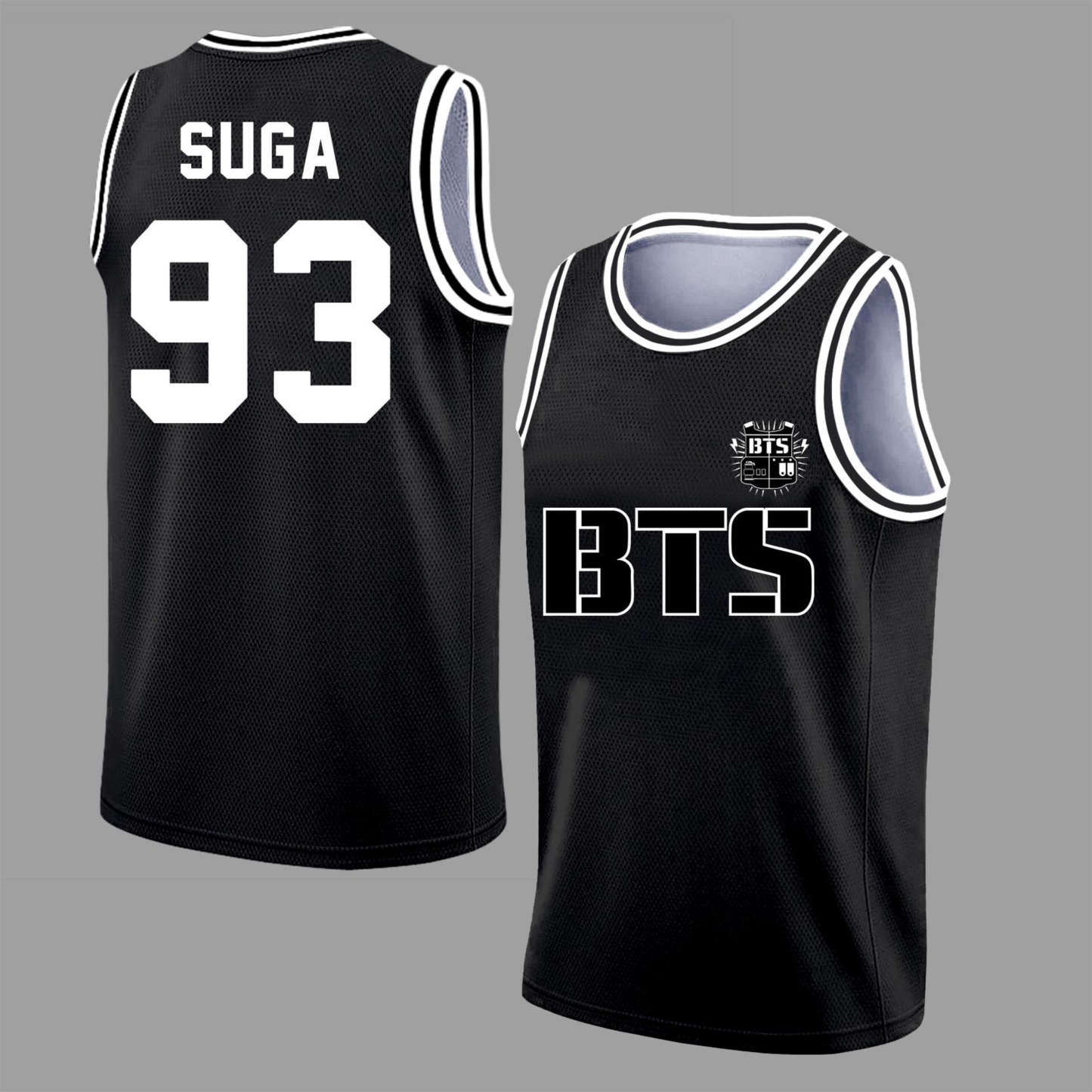 Suga,Custom BTS Basketball Jersey