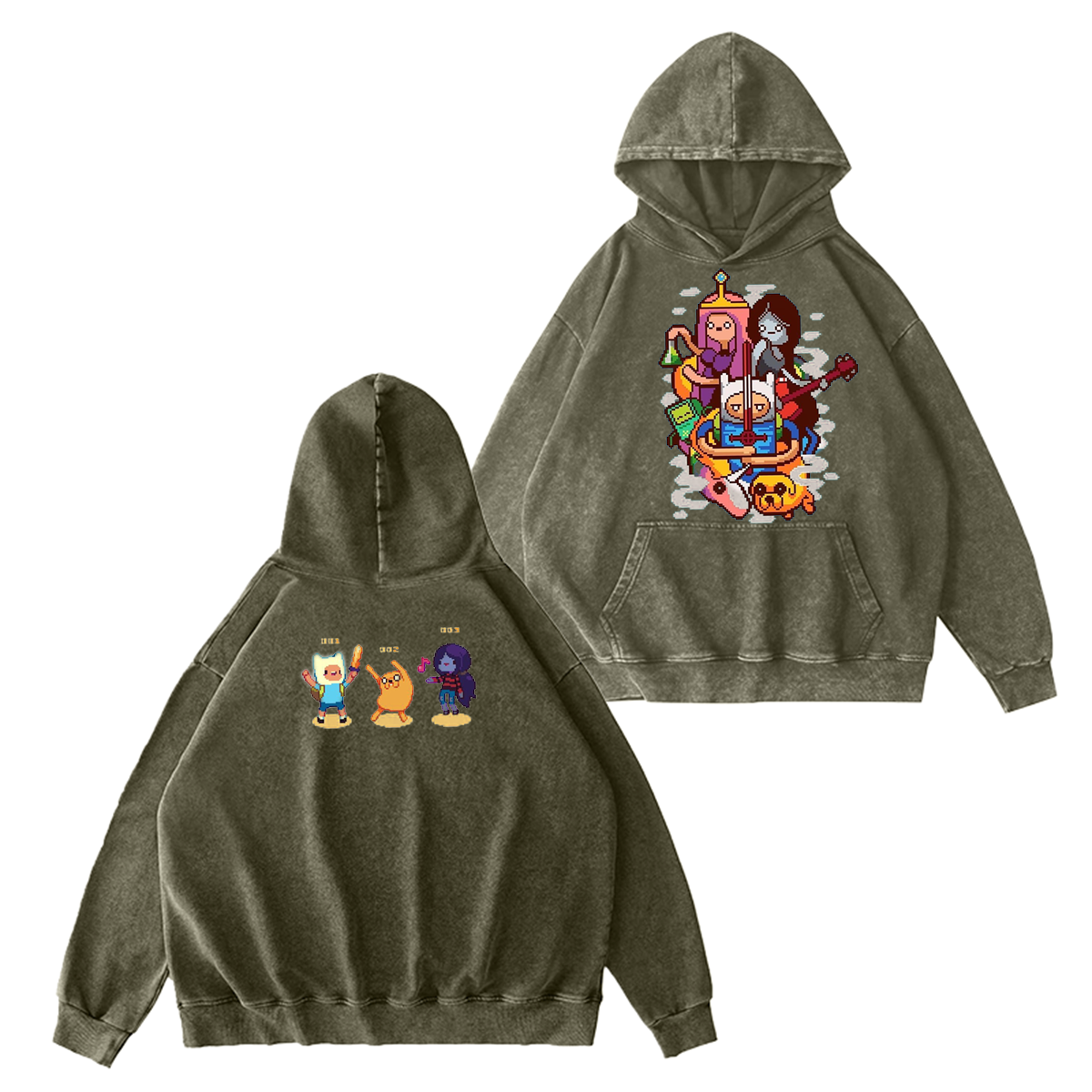Adventure Time Vintage Washed T-shirt/Crewneck/Hoodie