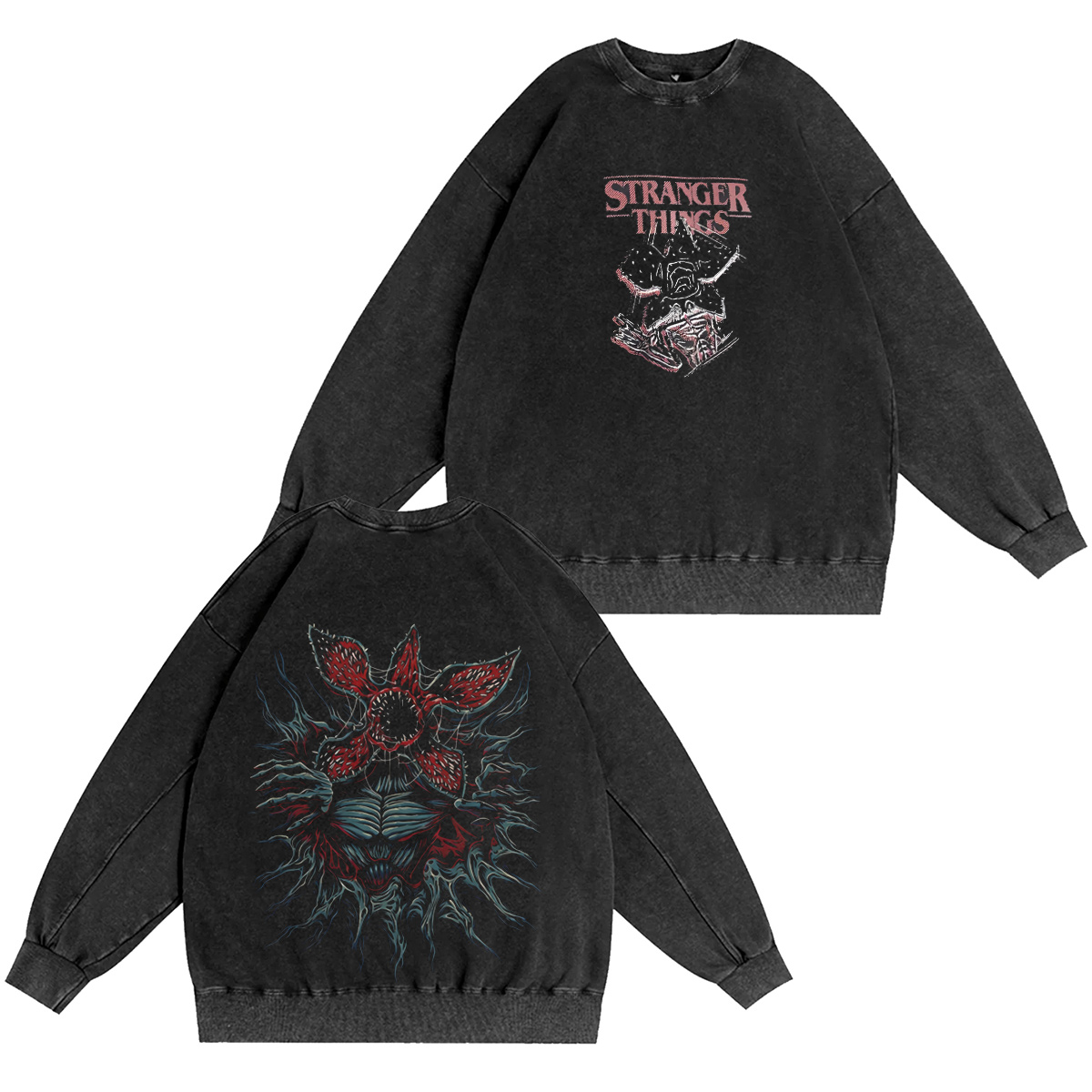 stranger  things Oversized Washed T-shirt/Crewneck/Hoodie