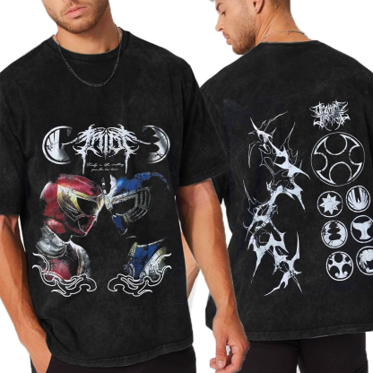 Ninja Storm Red v. Navy Ranger Limited Washed T-shirt/Crewneck/Hoodie