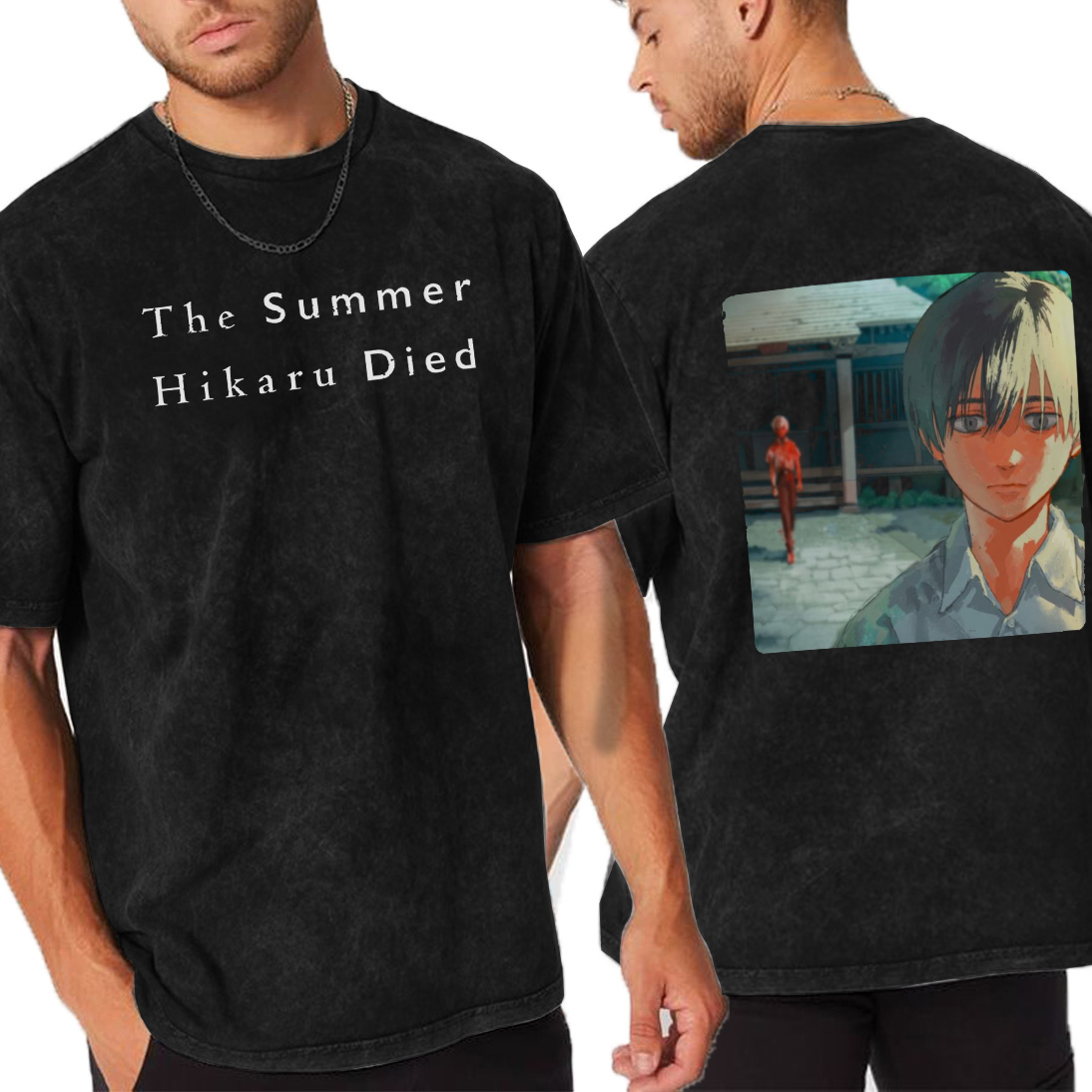 thesummerhikarudied:Hikaru and Yoshiki Official Art Double Retro Washed T-Shirt