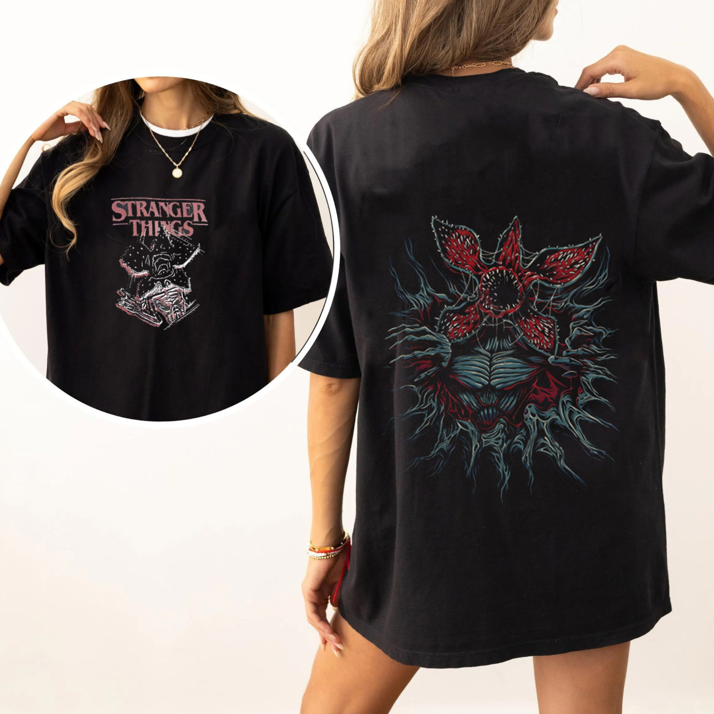 stranger  things Oversized Washed T-shirt/Crewneck/Hoodie