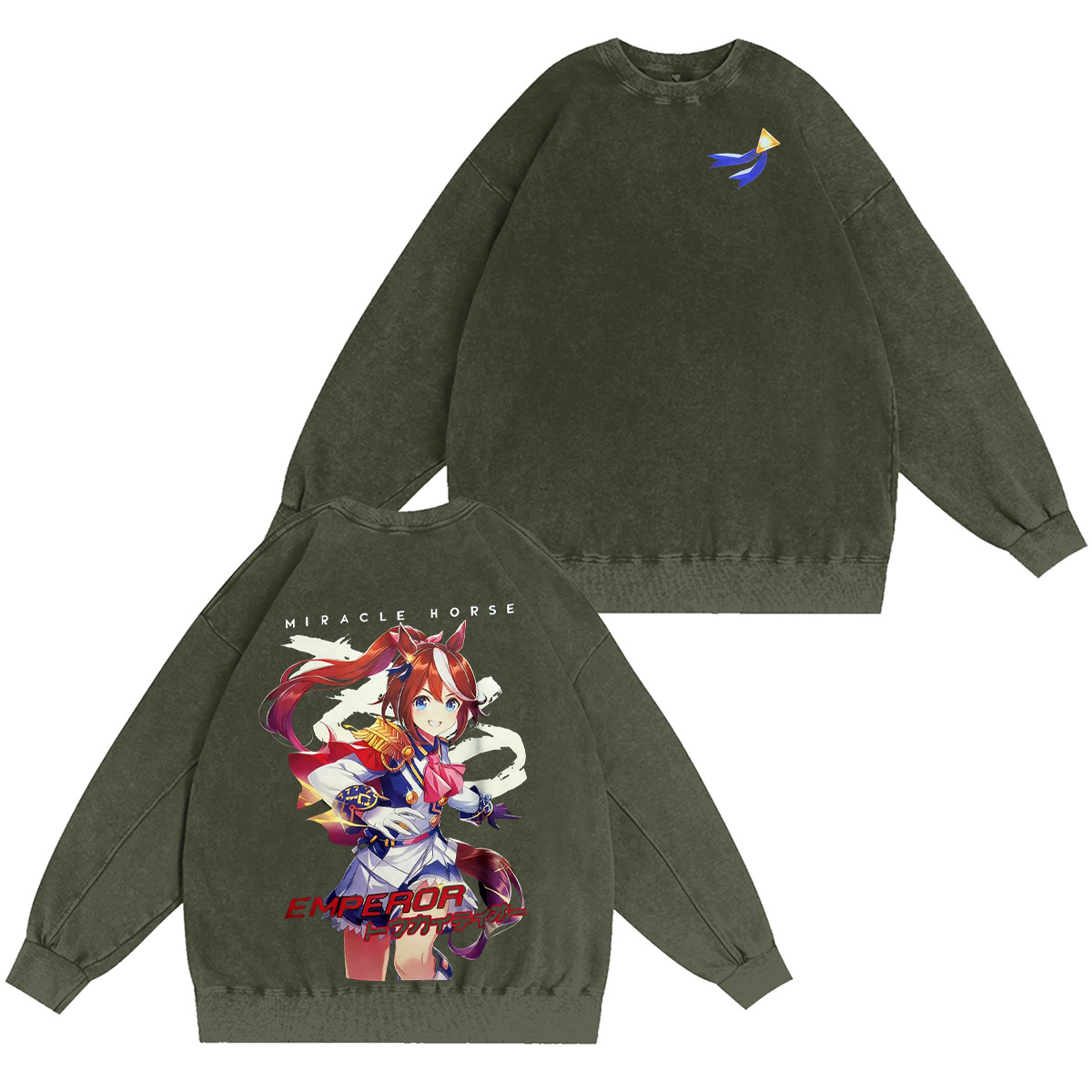 Tokai Teio Uma Musume Pretty Derby Washed T-shirt/Crewneck/Hoodie