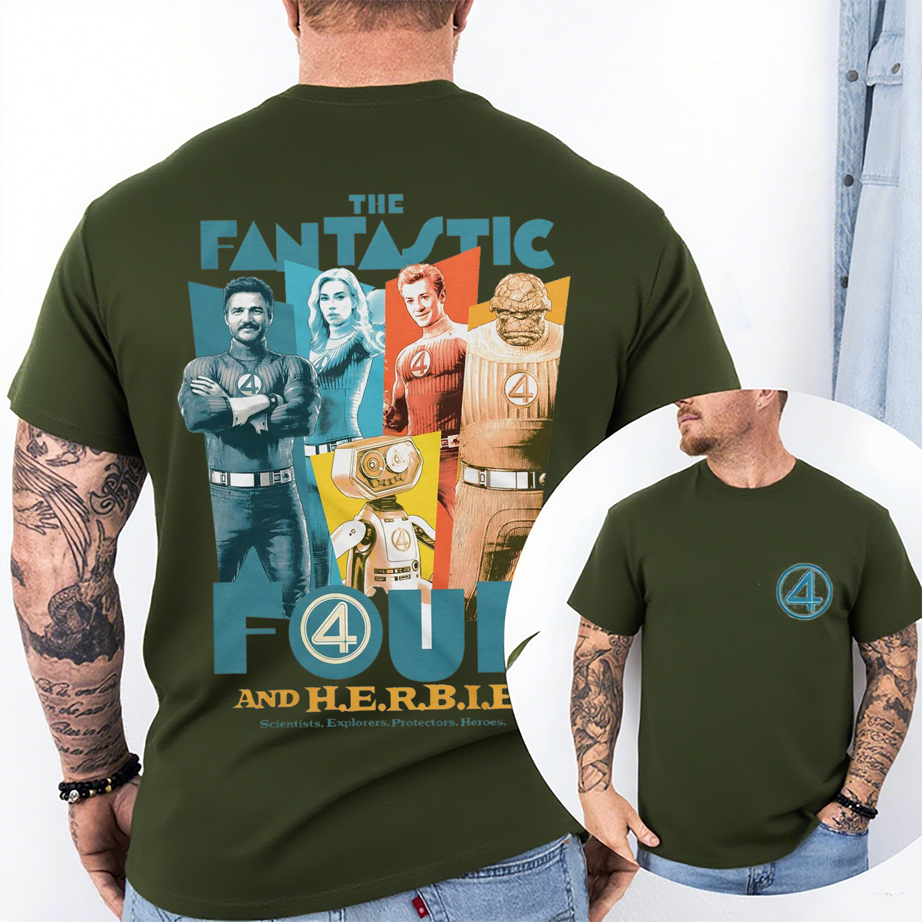 Remera The Fantastic Four And Herbie Unisex Shirt