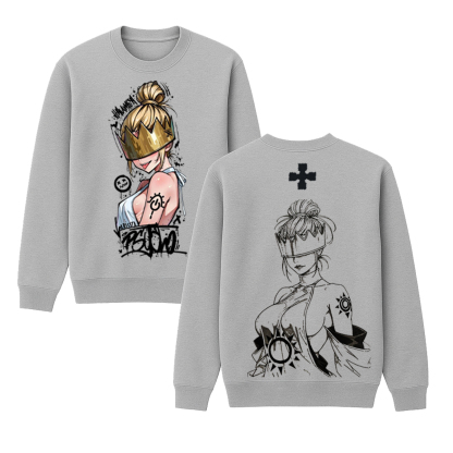 Haumea Fire Force Anime Double Printed Vintage T-shirt/Crewneck/Hoodie