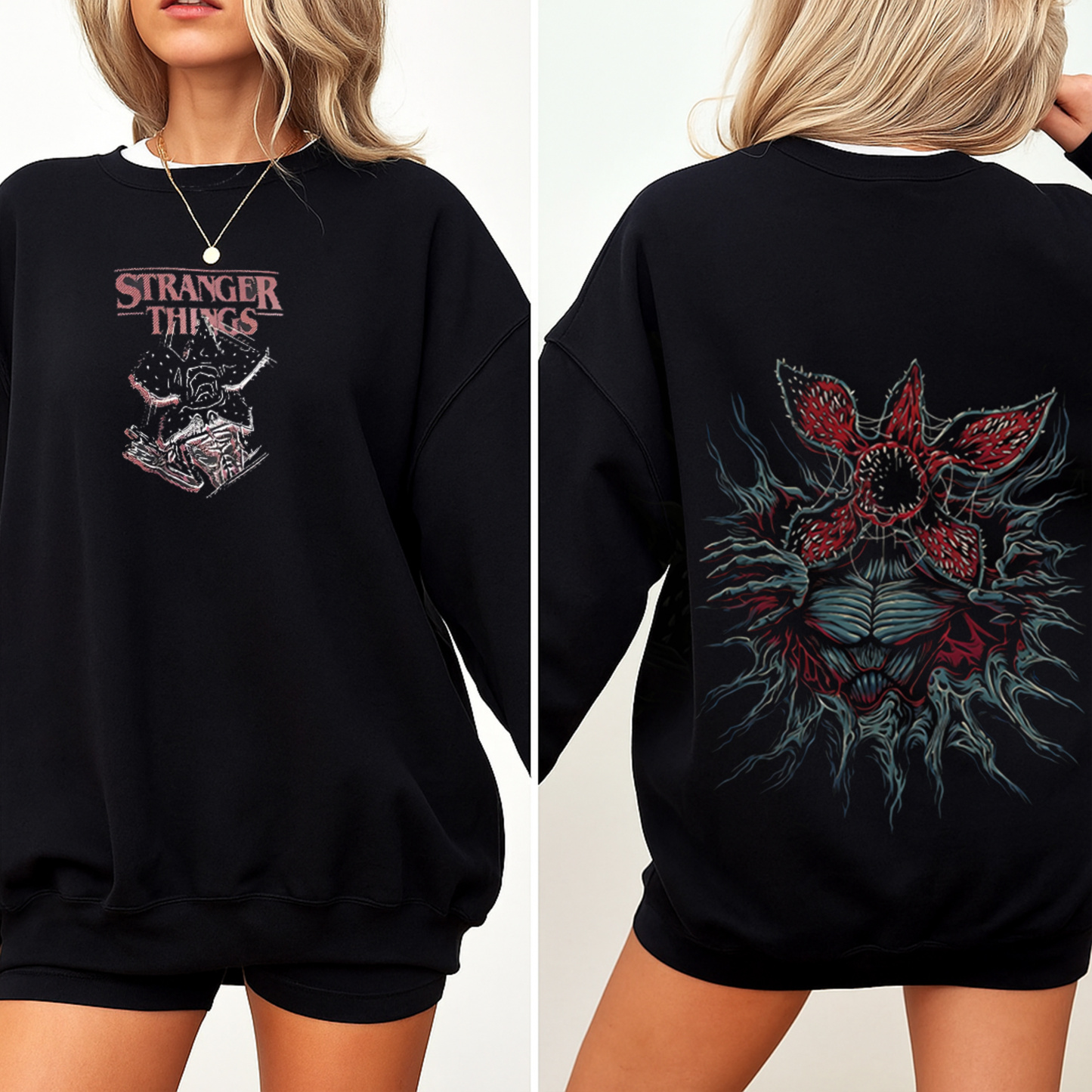 stranger  things Oversized Washed T-shirt/Crewneck/Hoodie