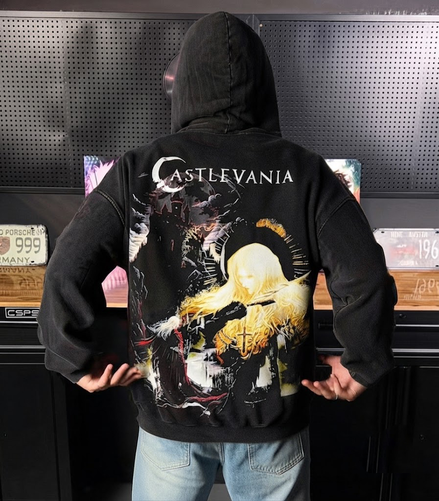 Castlevania Alucard Vintage Gothic Graphic Unisex Washed T-Shirt