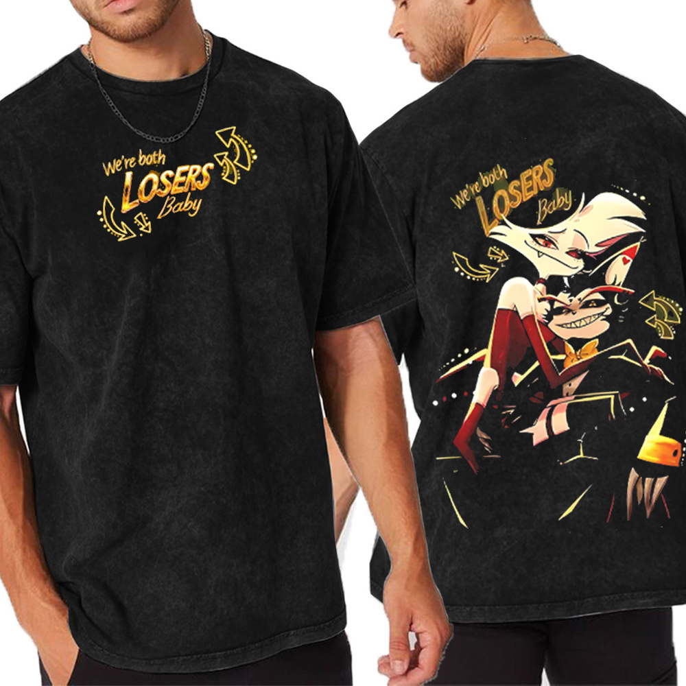 Angel Dust and Husk Hazbin Hotel Season 2 Oversized T-shirt/Crewneck/H