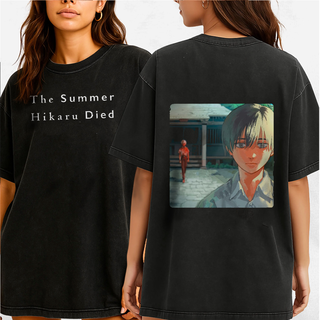 thesummerhikarudied:Hikaru and Yoshiki Official Art Double Retro Washed T-Shirt