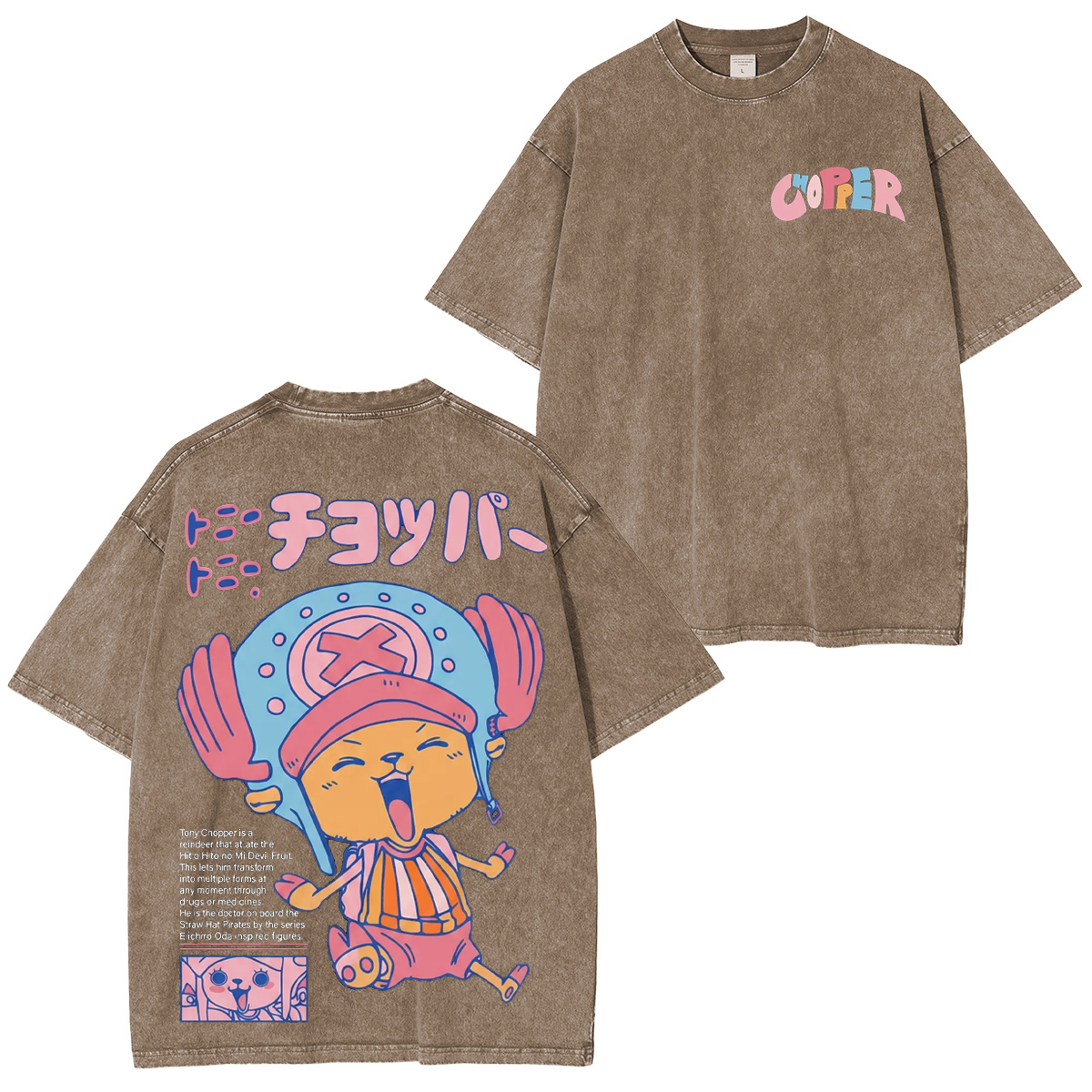 One Piece Tony Tony Chopper Unisex  Washed T-Shirt