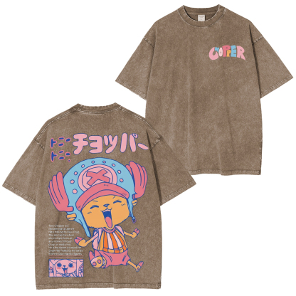 One Piece Tony Tony Chopper Unisex  Washed T-Shirt