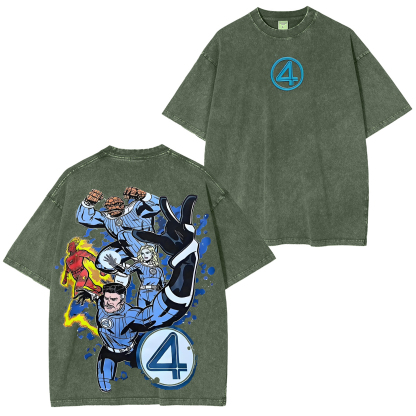 Fantastic Four Vintage Washed T-Shirt