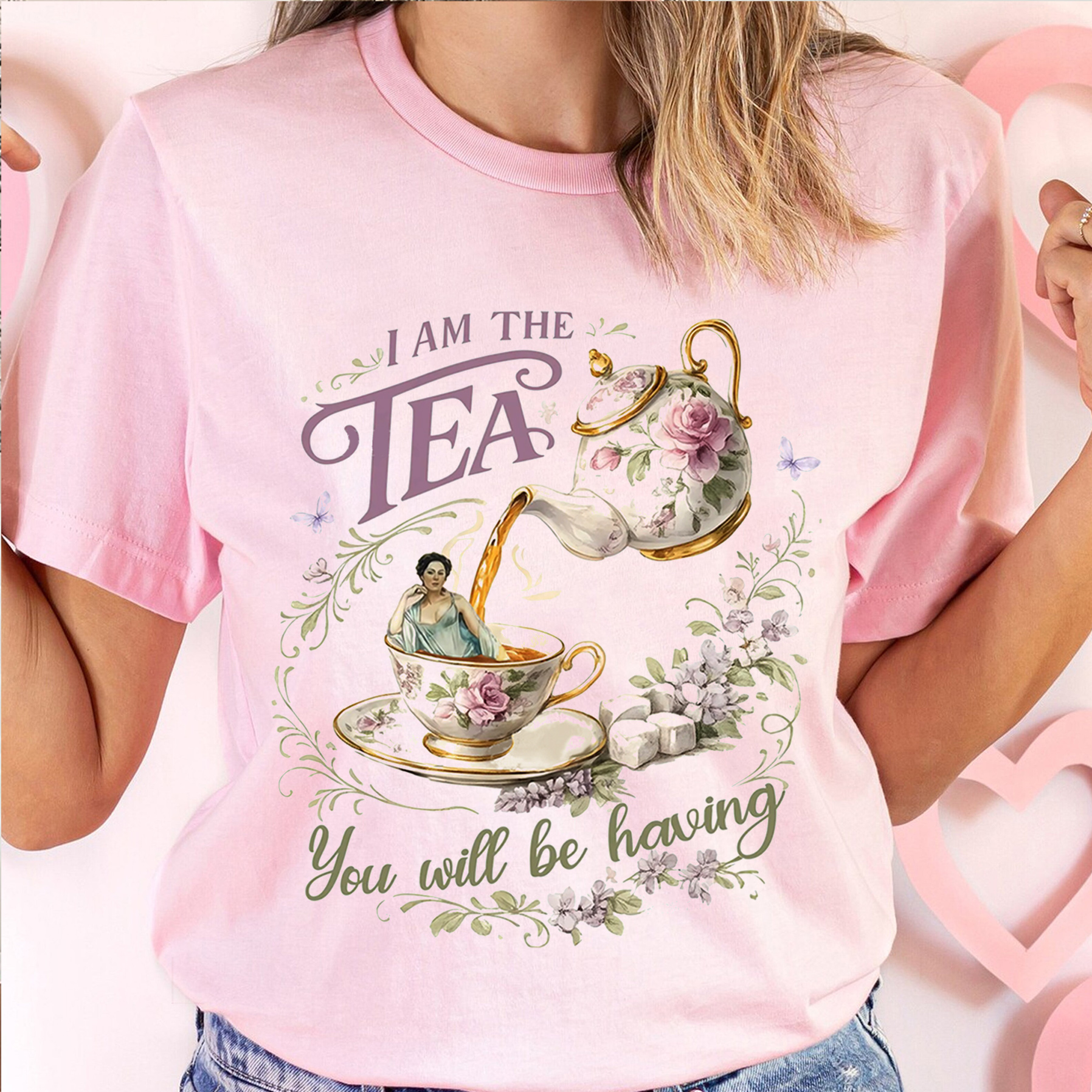 “I AM THE TEA” Oversized T-shirt/Crewneck/Hoodie
