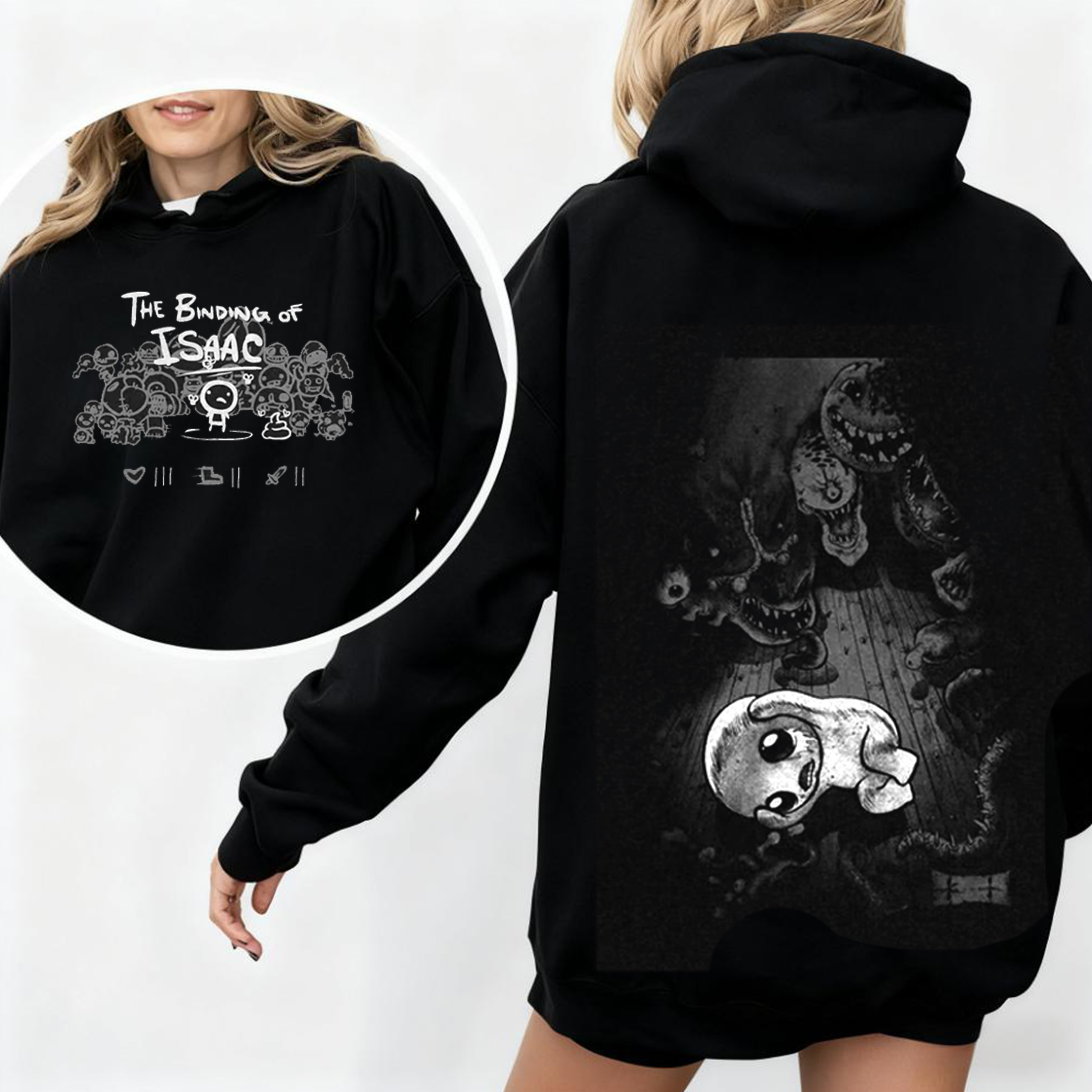 THE BINDING OF ISAAC Oversized Washed T-shirt/Crewneck/Hoodie