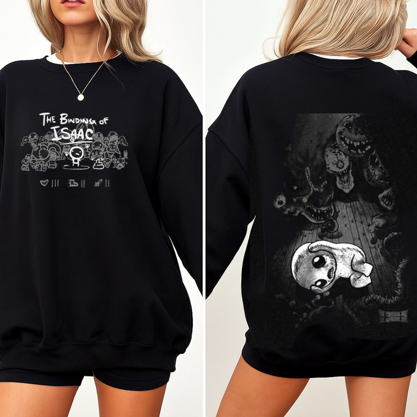 THE BINDING OF ISAAC Oversized Washed T-shirt/Crewneck/Hoodie