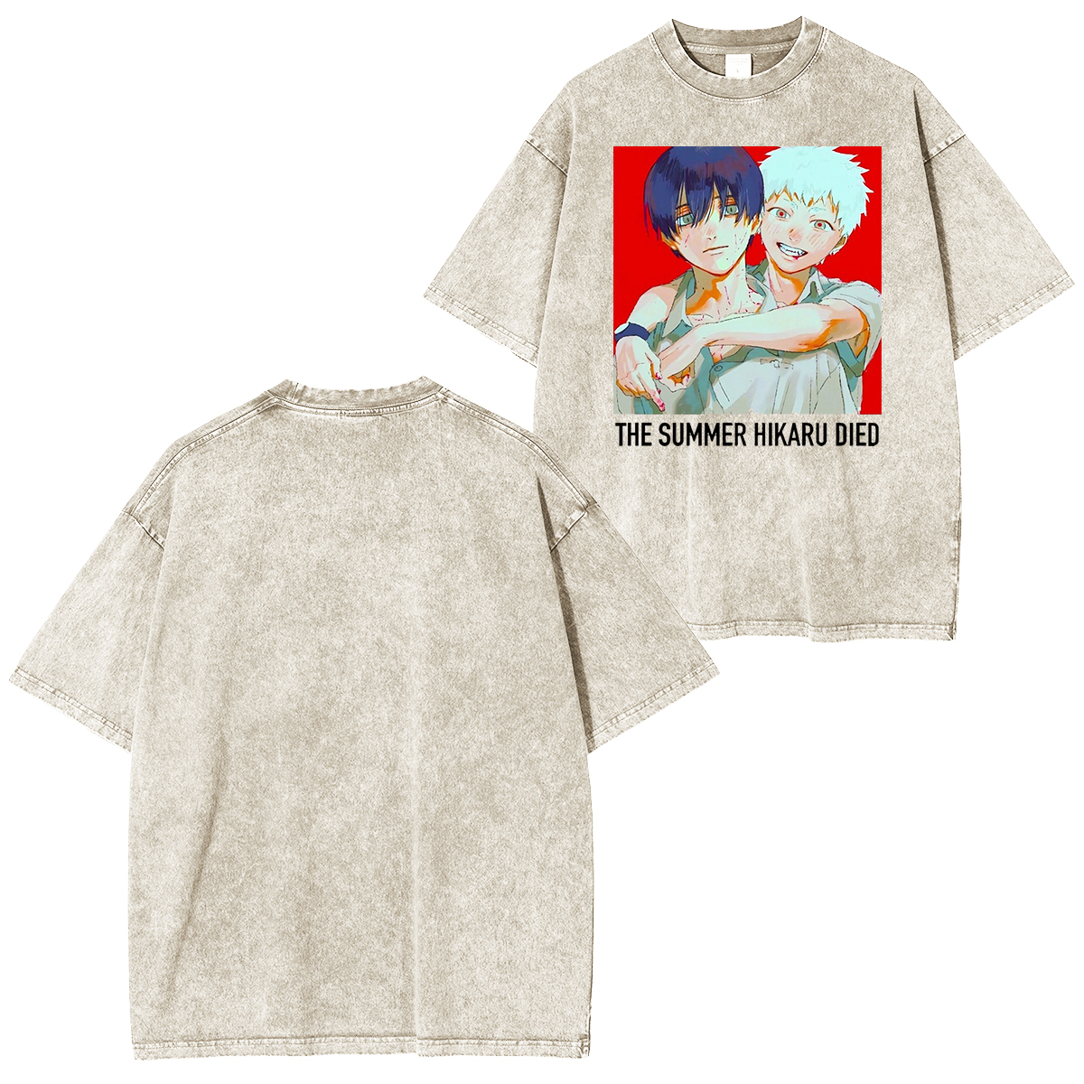 thesummerhikarudied:Hikaru and Yoshiki Official Art Double Retro Washed T-Shirt