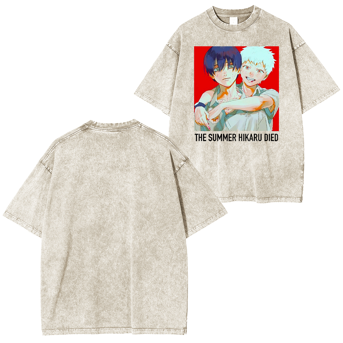 thesummerhikarudied:Hikaru and Yoshiki Official Art Double Retro Washed T-Shirt