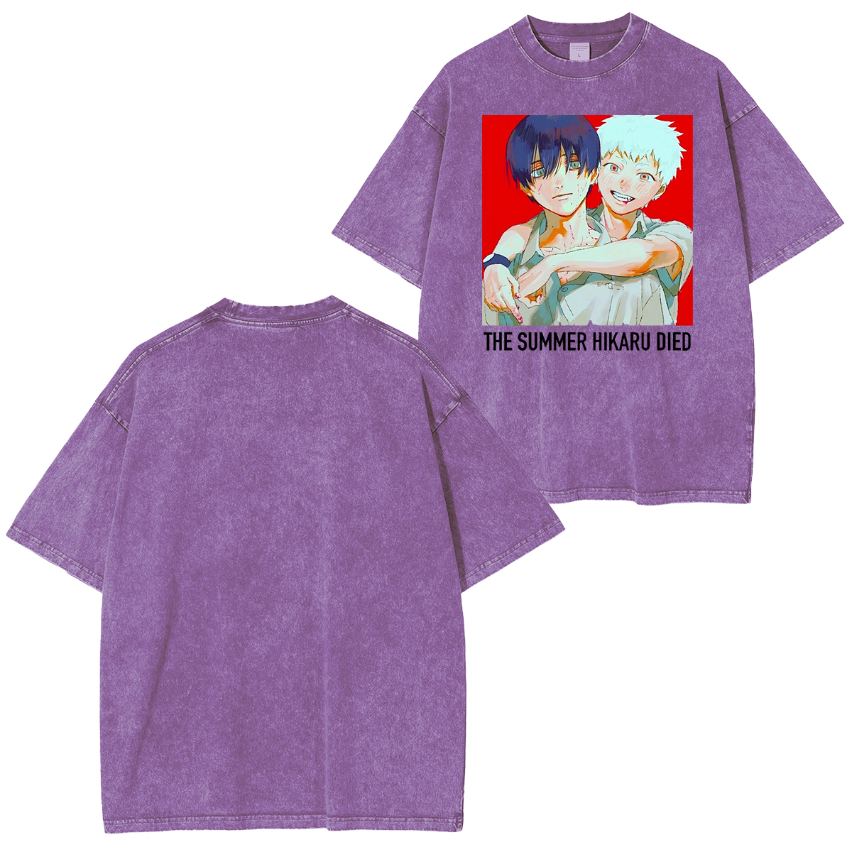 thesummerhikarudied:Hikaru and Yoshiki Official Art Double Retro Washed T-Shirt