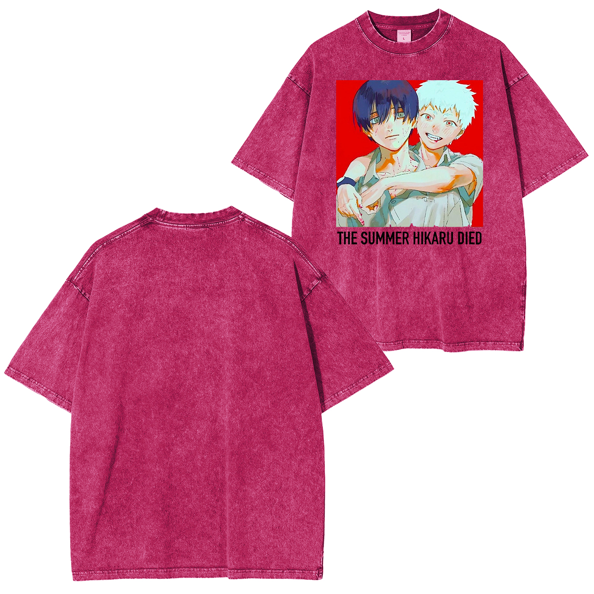 thesummerhikarudied:Hikaru and Yoshiki Official Art Double Retro Washed T-Shirt