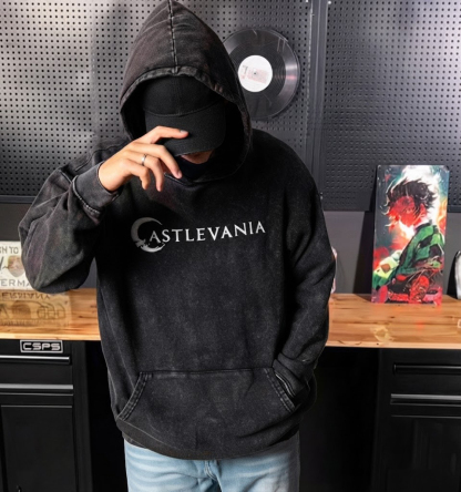Castlevania Alucard Vintage Gothic Graphic Unisex Washed T-Shirt
