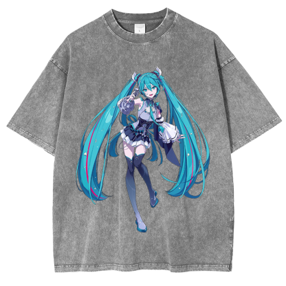 Hatsune Miku Vintage Washed T-shirt/Crewneck/Hoodie