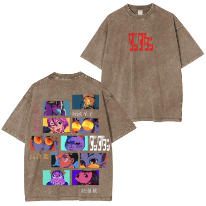 Dandadan Oversized Unisex Washed T-Shirt