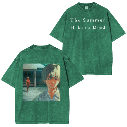 thesummerhikarudied:Hikaru and Yoshiki Official Art Double Retro Washed T-Shirt