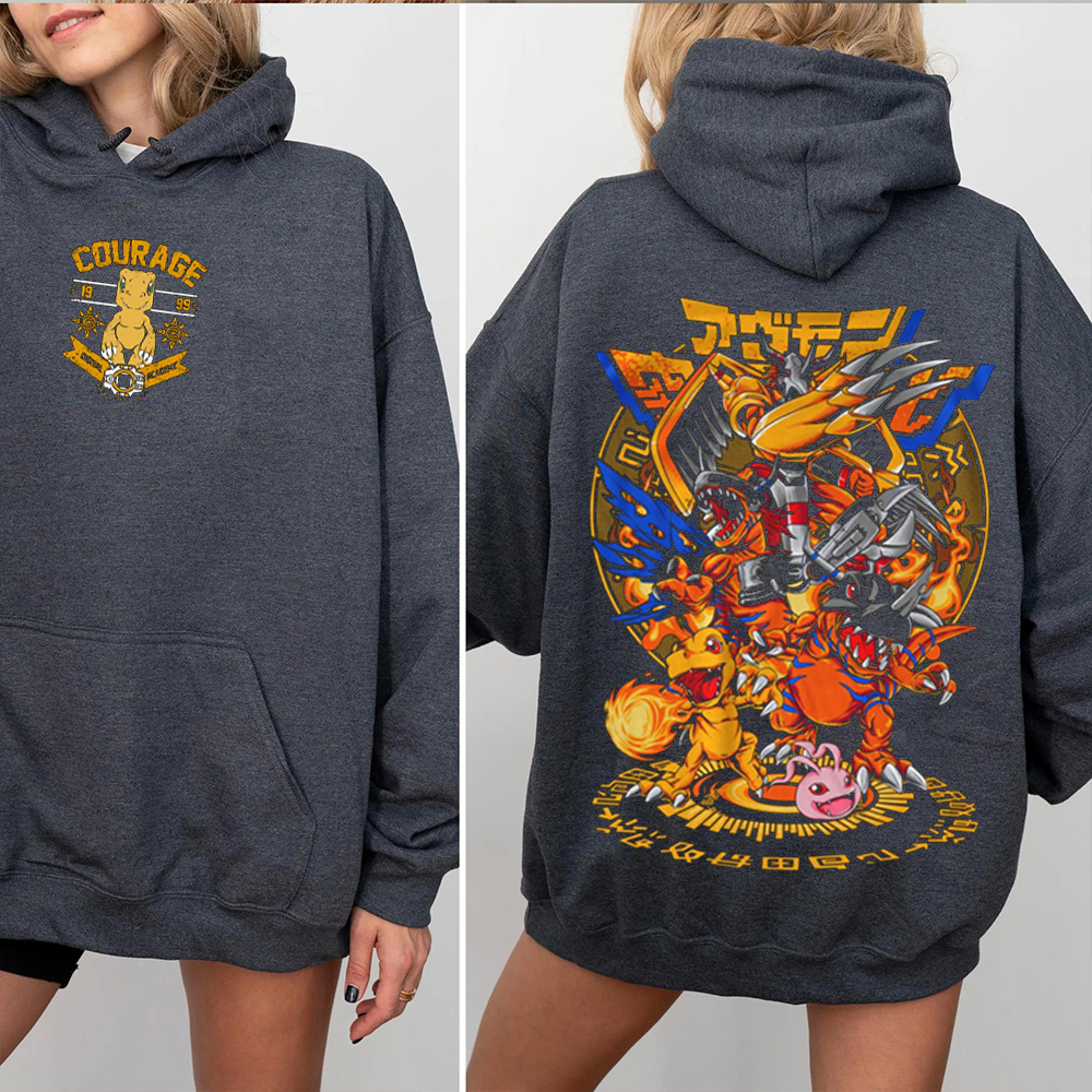 Classic Agumon Digimon Oversized T-shirt/Crewneck/Hoodie