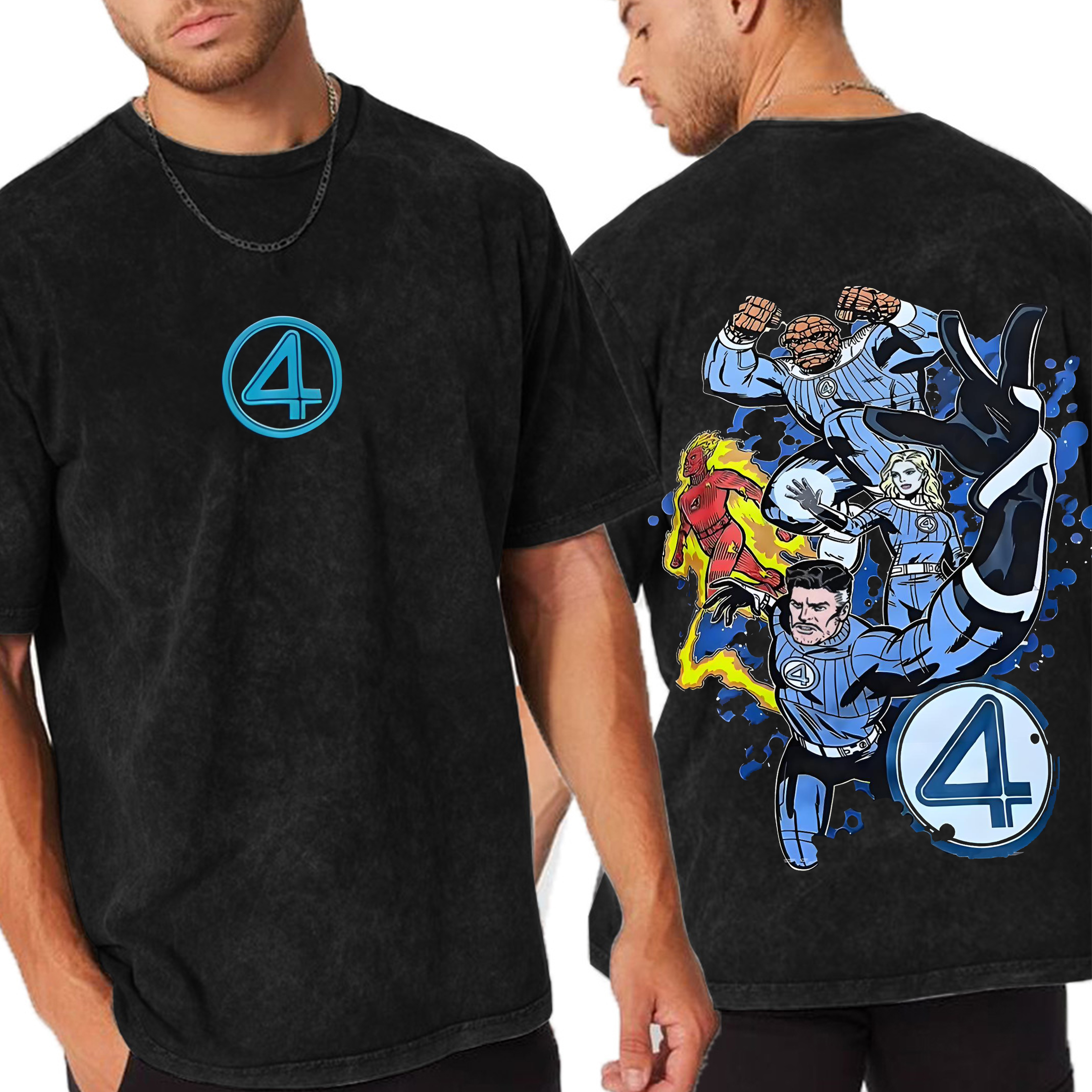 Fantastic Four Vintage Washed T-Shirt