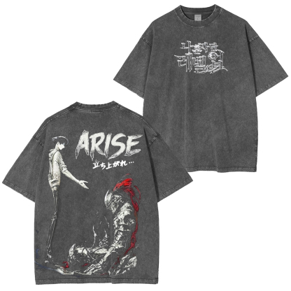 Arise Solo Leveling Unisex Washed T-Shirt