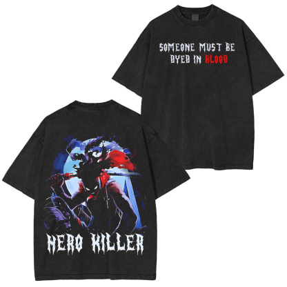 Stain – Hero Killer Oversized Washed T-shirt/Crewneck/Hoodie