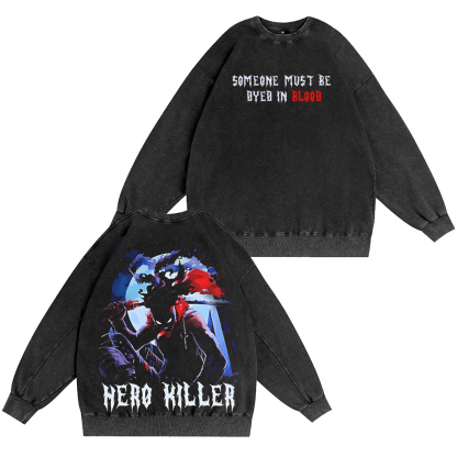 Stain – Hero Killer Oversized Washed T-shirt/Crewneck/Hoodie