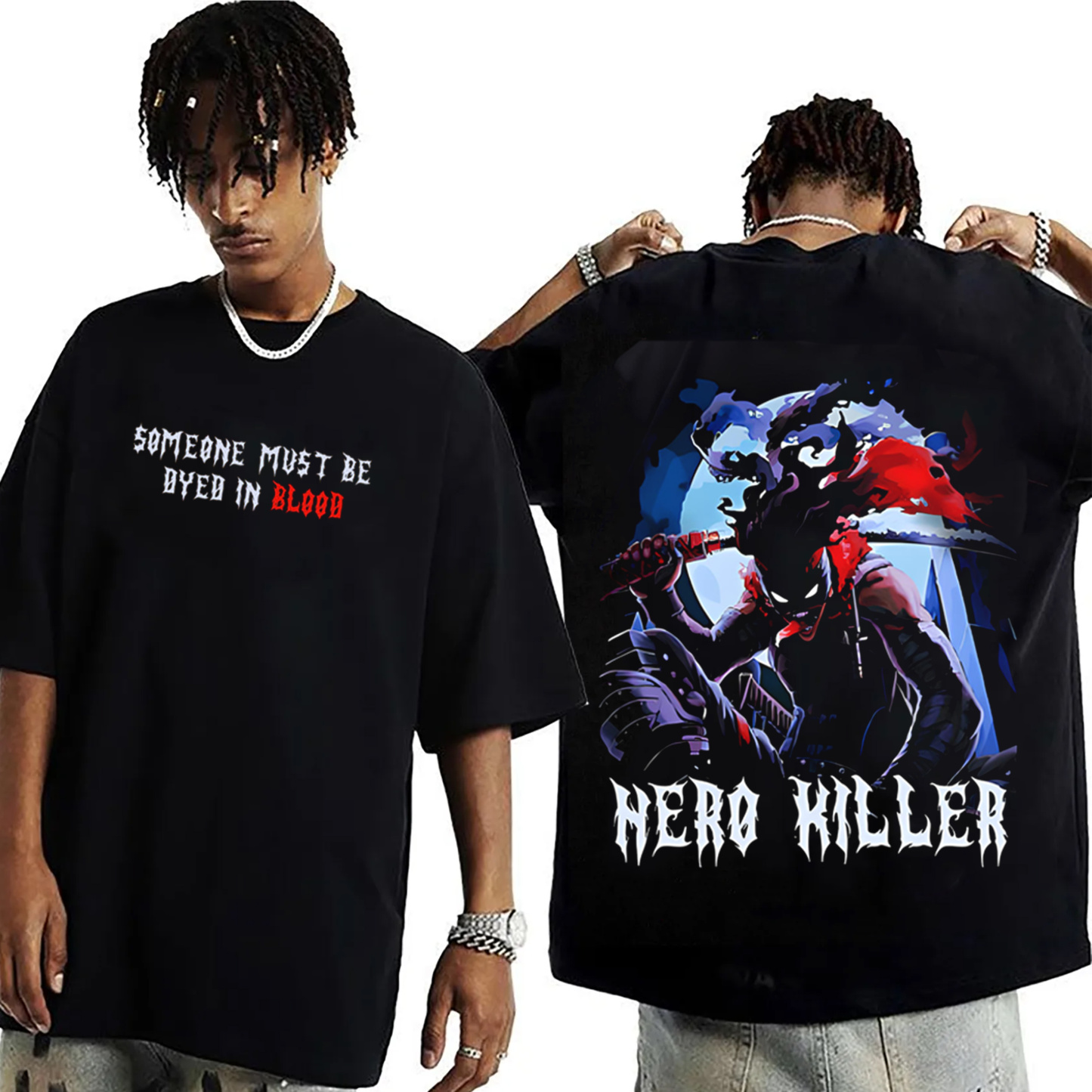 Stain – Hero Killer Oversized Washed T-shirt/Crewneck/Hoodie