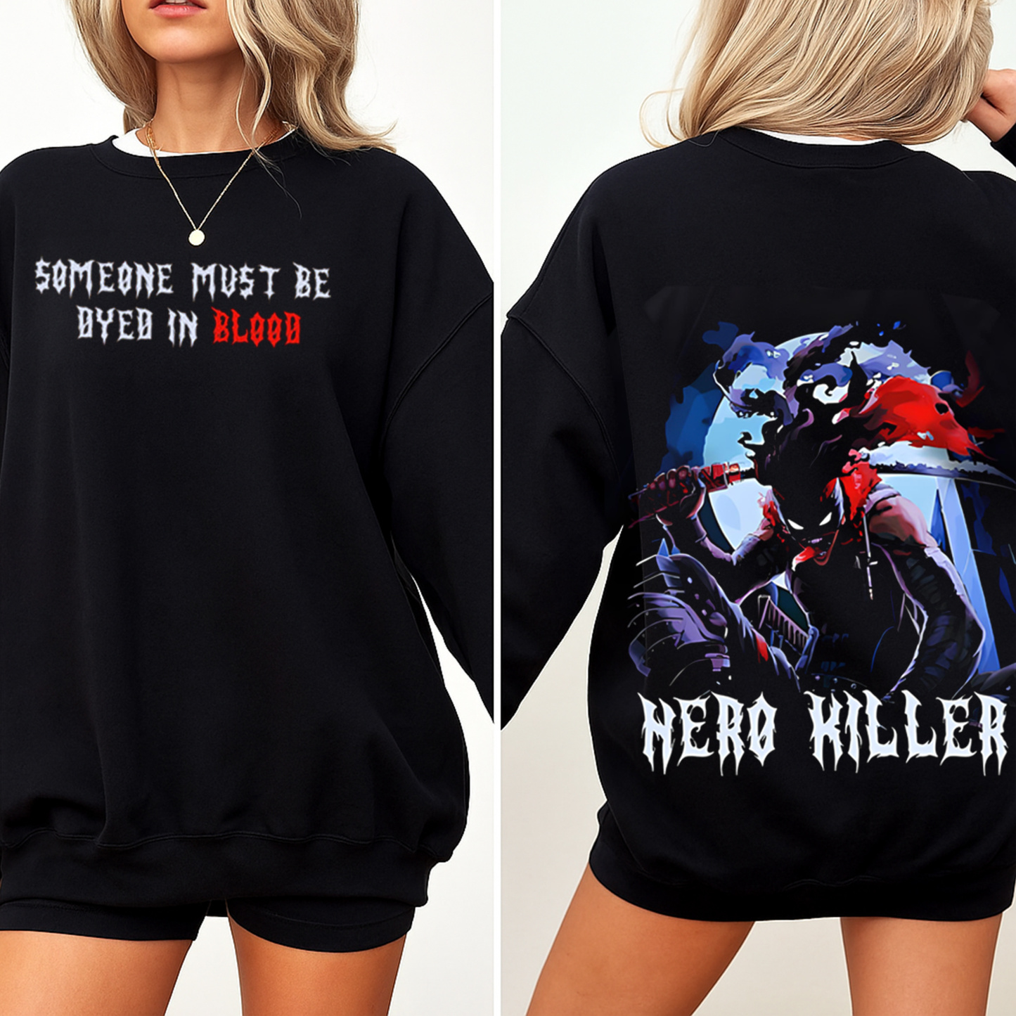 Stain – Hero Killer Oversized Washed T-shirt/Crewneck/Hoodie
