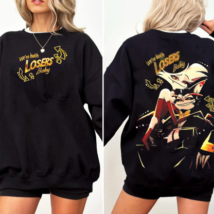 Angel Dust and Husk Hazbin Hotel Season 2 Oversized T-shirt/Crewneck/Hoodie