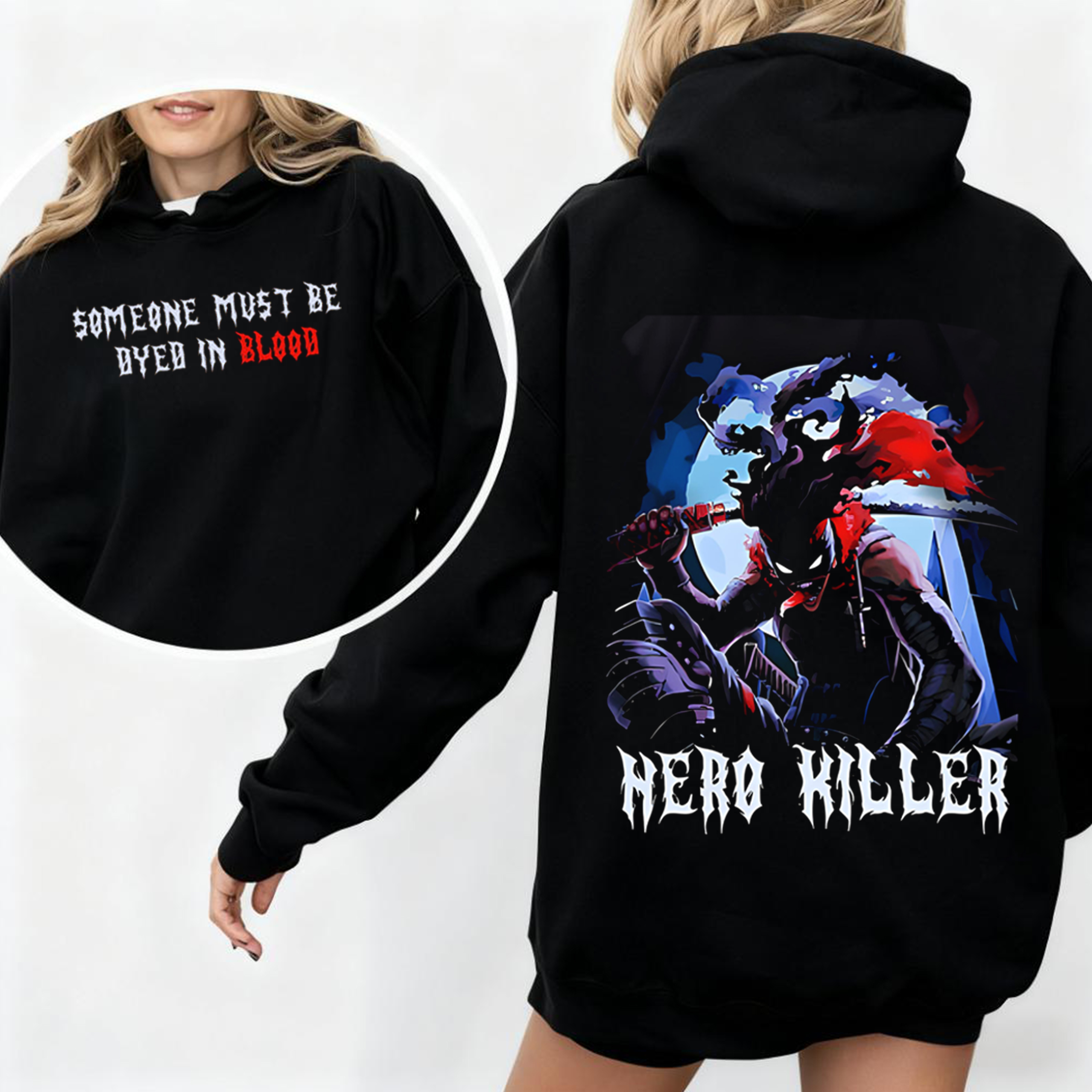 Stain – Hero Killer Oversized Washed T-shirt/Crewneck/Hoodie