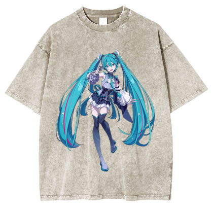 Hatsune Miku Vintage Washed T-shirt/Crewneck/Hoodie