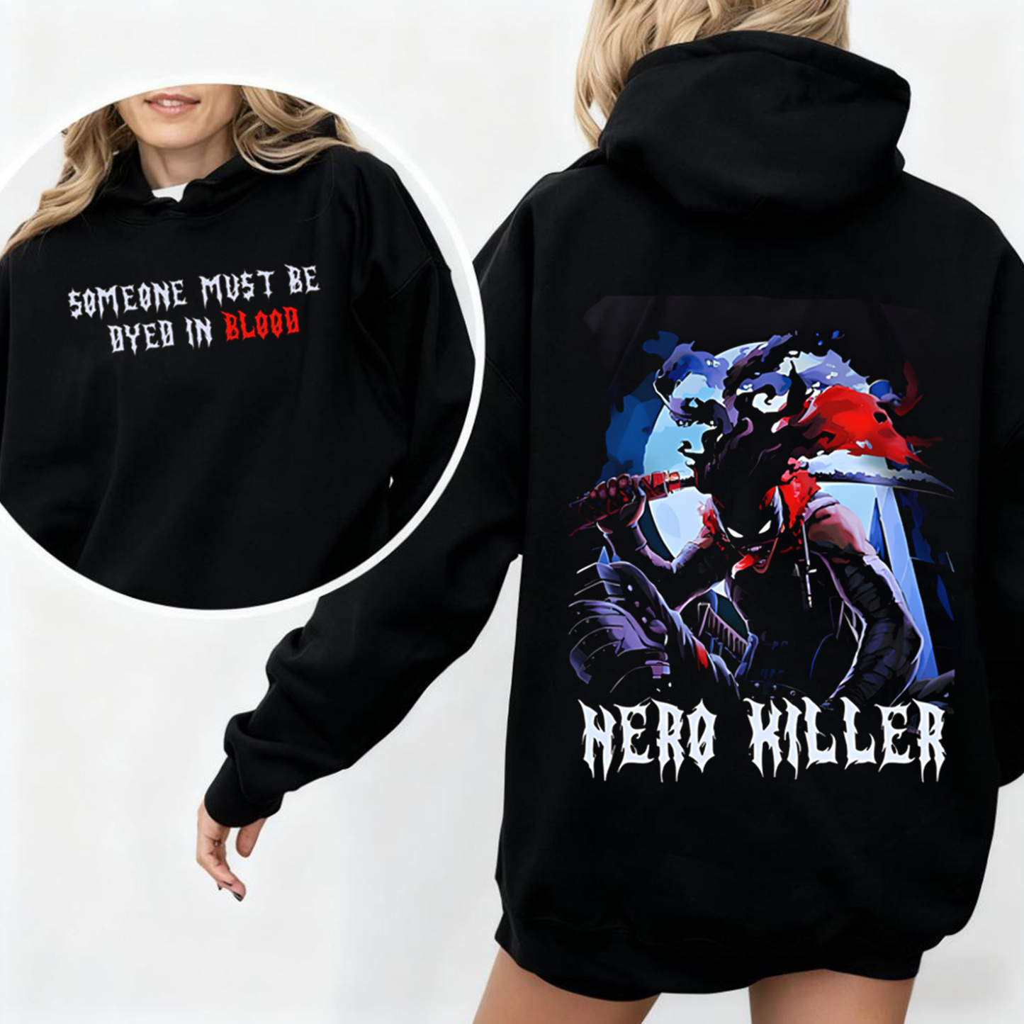 Stain – Hero Killer Oversized Washed T-shirt/Crewneck/Hoodie