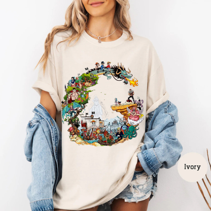 One Piece Anime World Oversized T-shirt/Crewneck/Hoodie